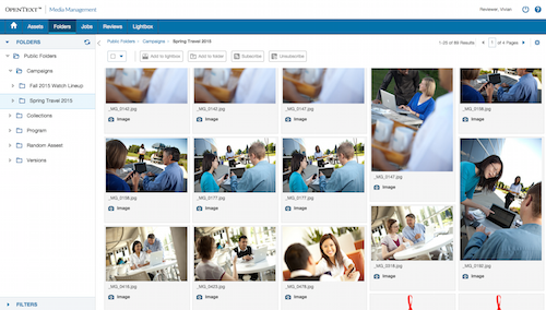 Folder browsing in OpenText Folder browsing in OpenText