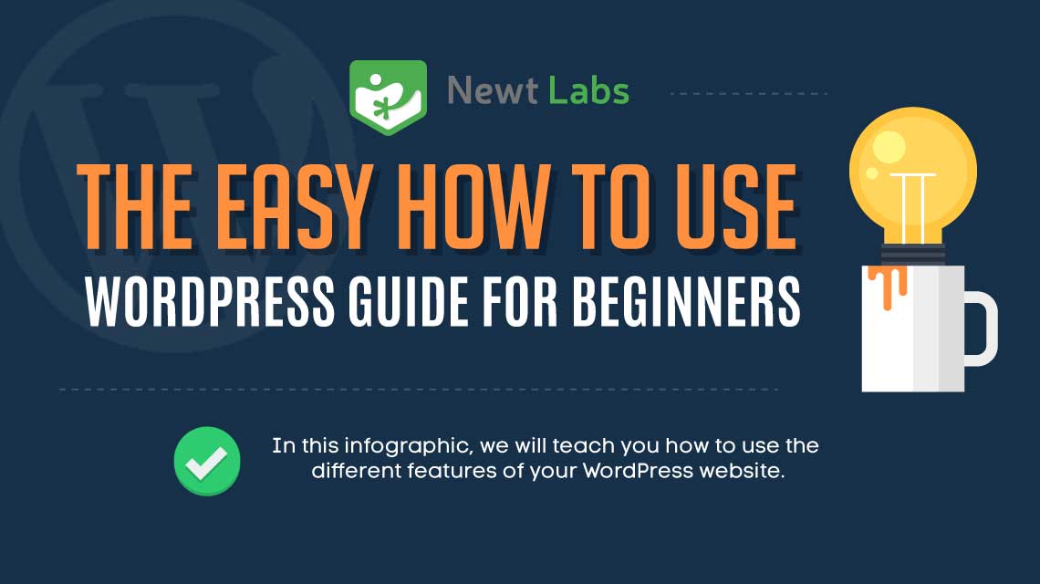 The Easy How To Use WordPress Beginner Guide [Infographic]