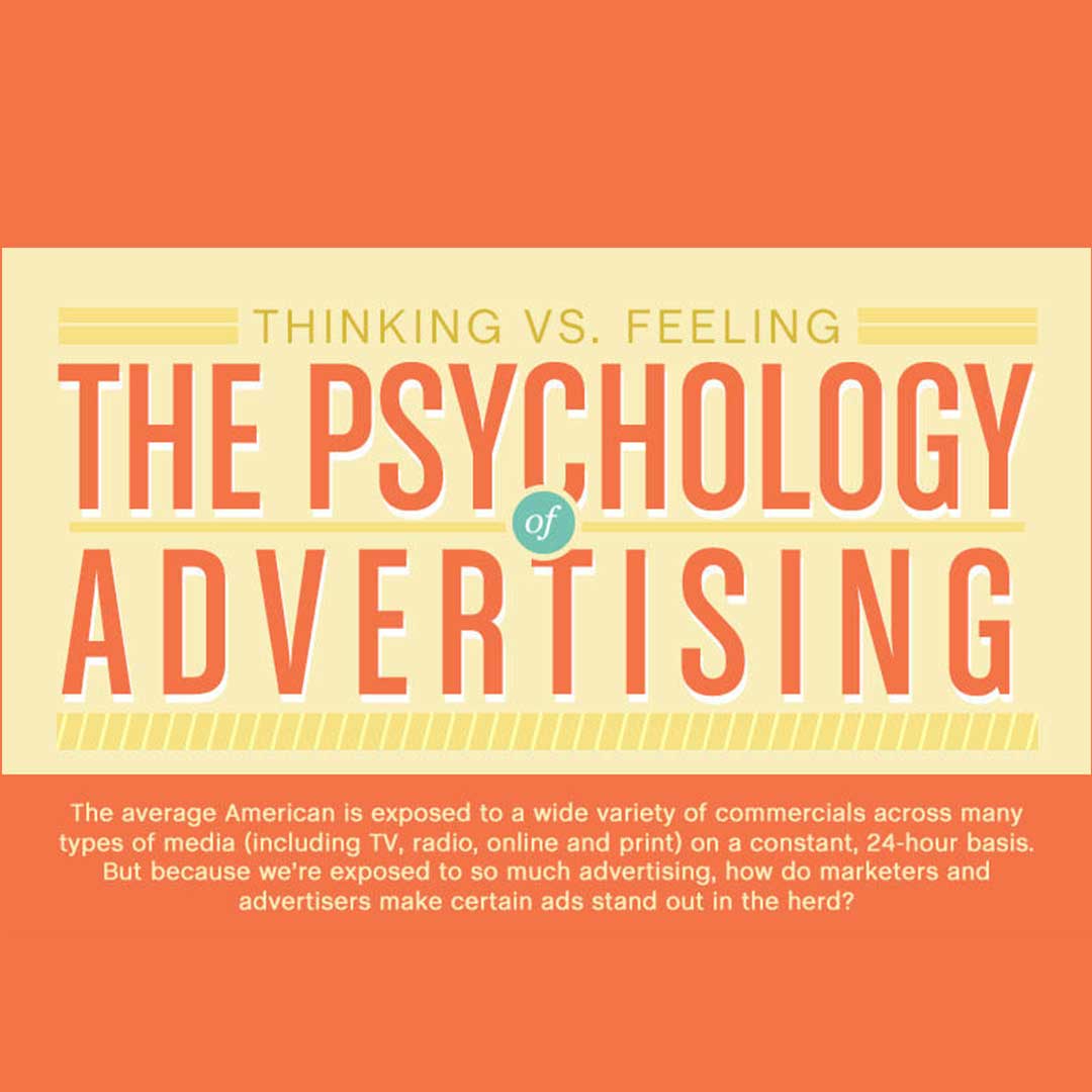 Feeling vs feeling. The Psychology of advertising. Thinking vs feeling.