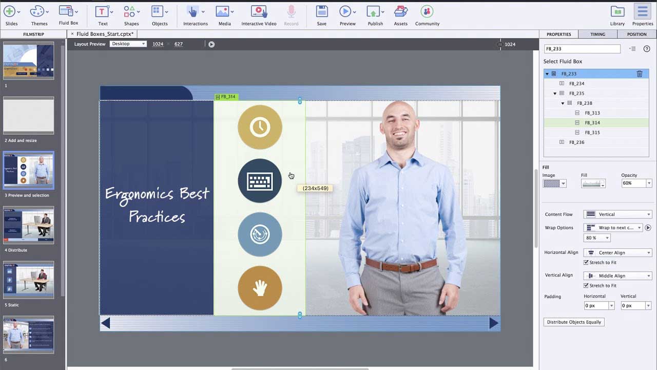 Adobe Captivate Beginner Training showing Characters and Adobe Stock integration Adobe Captivate Beginner Training showing Characters and Adobe Stock integration