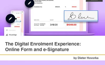 The Digital Enrolment Experience: Online Form and e-Signature