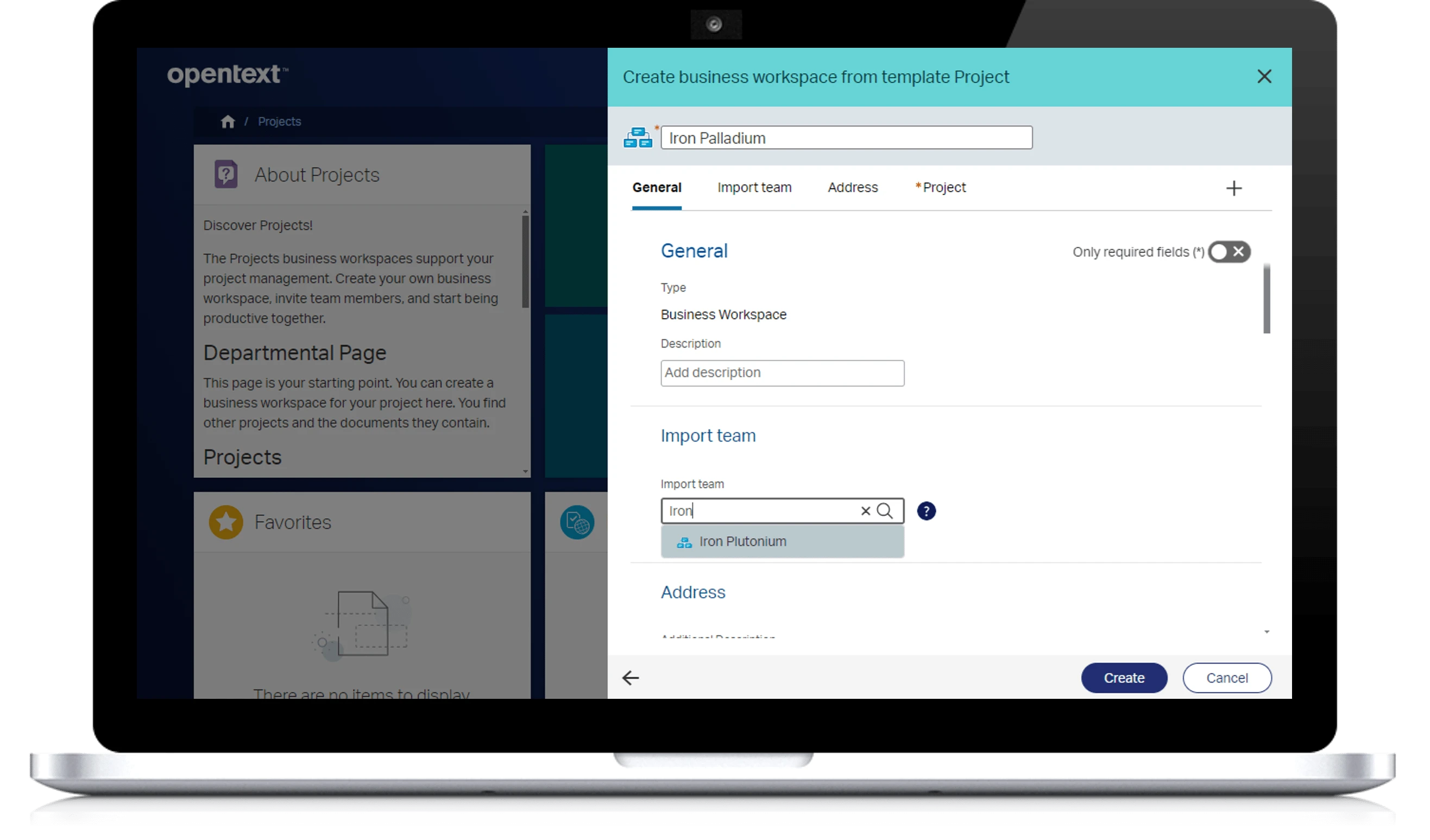 opentext-ecm-business-workspace Dynamic Content